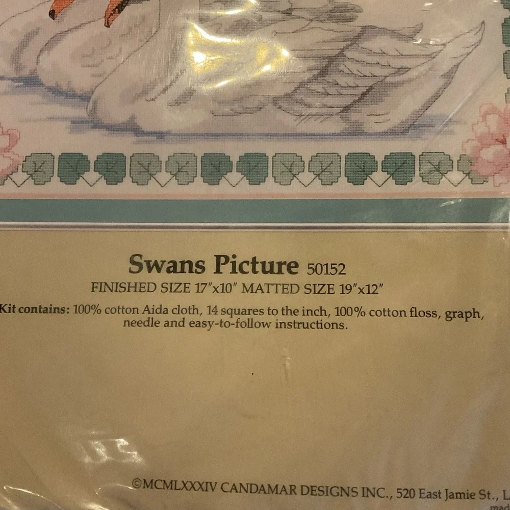 Something‎ Special Counted Cross Stitch Swans Picture #50152